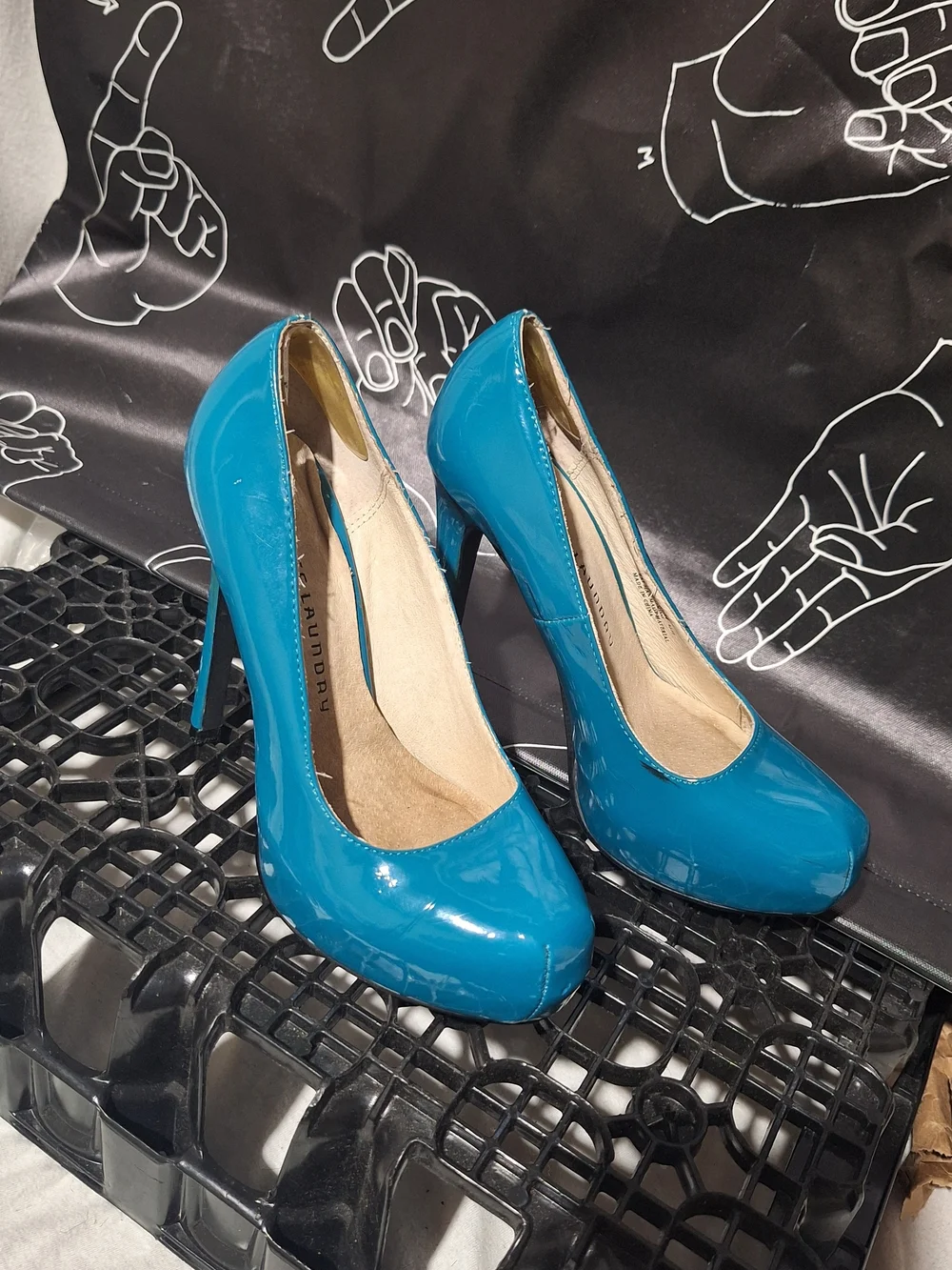 Women’s Teal Patent High Heel Pumps
